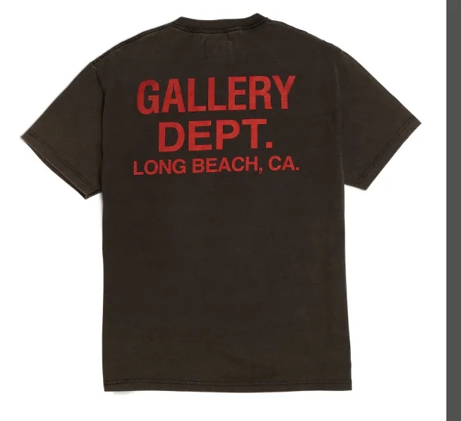 GALLERY DEPT I'm Sad vintage Tee vintage vintage letter printed short sleeved T-shirt washed black S M L XL