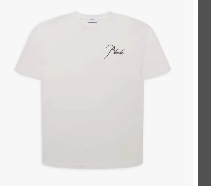 ￥99 Rhude RH Autograph Tee