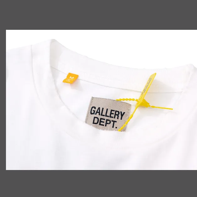 Gallery Dept ATK distressed ATK printed short sleeved T-shirt white S-XL