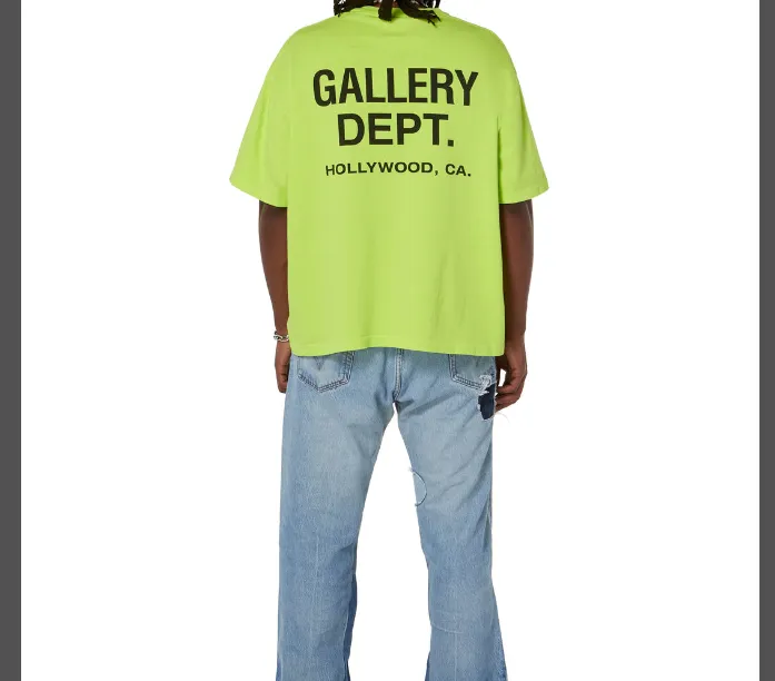 Gallery Depot. Classic Souvenir Tee Classic Logo Printed Retro Trendy Round Neck Short Sleeve T-shirt Black White Rice Apricot Sky Blue Fruit Green Deep Green S M L XL