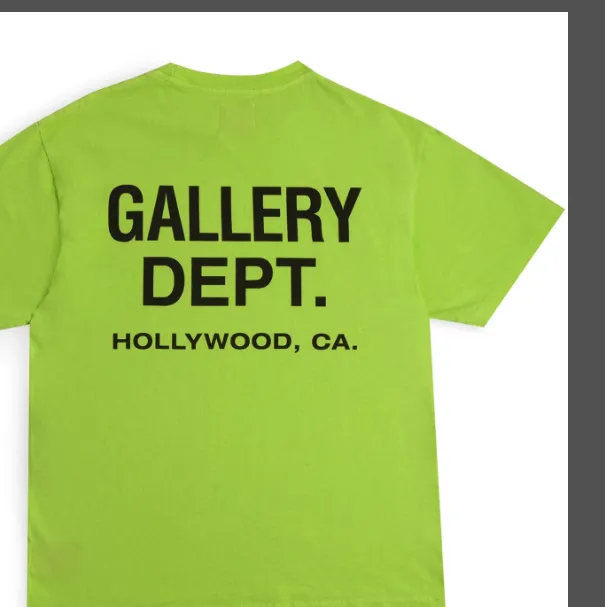 Gallery Depot. Classic Souvenir Tee Classic Logo Printed Retro Trendy Round Neck Short Sleeve T-shirt Black White Rice Apricot Sky Blue Fruit Green Deep Green S M L XL