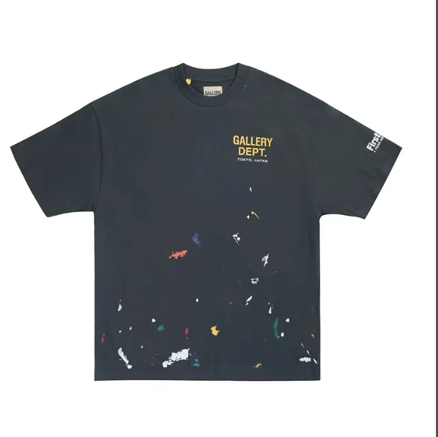 GALLERY DEPT Tokyo Limited Edition Graffiti Printed Short sleeved T-shirt Black Brown Apricot S-XL