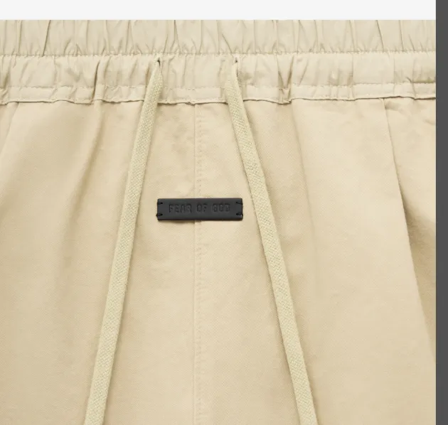 Fear of God Trouser Short Drawstring Shorts Khaki Black S-XL