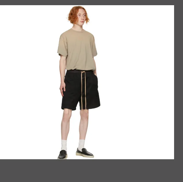 Fear of God Trouser Short Drawstring Shorts Khaki Black S-XL