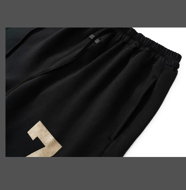 FEAR OF GOD FOG Season 7 Main Line Digital 7 Printed Fleece Shorts Blue Light Black S-XL