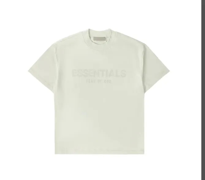 FEAR OF GOD ESSENTIALS TEE INNERSTECT 2021 Exhibition Limited Letter LOGO Short sleeved T-shirt Rice Gray Green S-XL