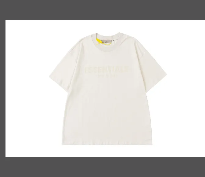 FEAR OF GOD ESSENTIALS TEE INNERSTECT 2021 Exhibition Limited Letter LOGO Short sleeved T-shirt Rice Gray Green S-XL