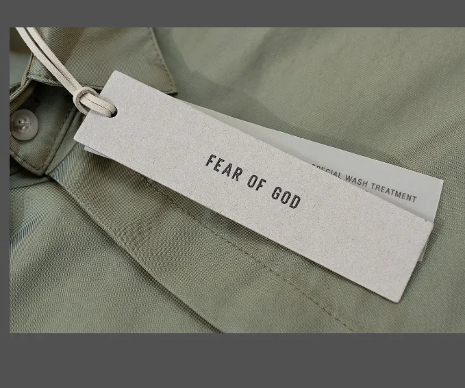 FEAR OF GOD Short Sleeve Nylon Shirt Two tone Color Change Nylon Colorful Short Sleeve Shirt Colorful Green Colorful Grey S-XL