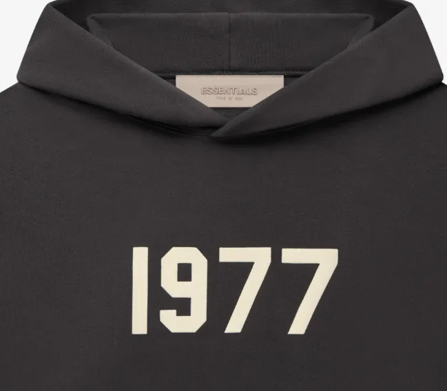 FEAR OF GOD ESSENTIALS HOODIE 1977 Digital Printed Hooded Fleece Hoodie Carbon Grey Nai White S-XL