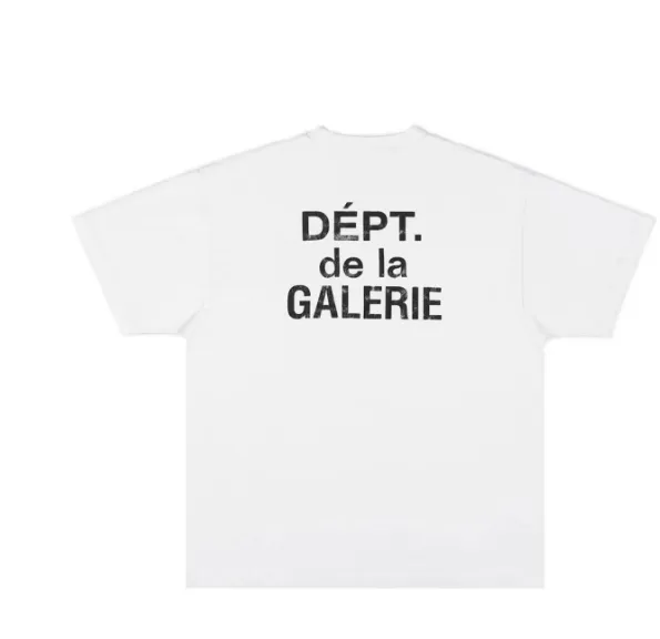 GALLERY DEPT. Basic High Street French Letter Making Vintage Washed Short Sleeve T-shirt Retro Grey Retro White S M L XL