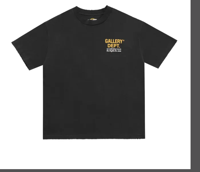 Gallery Dept Drive Thru Tee High Street Retro Back Painted Car Printed Short Sleeve T-shirt Black Brown S-XL