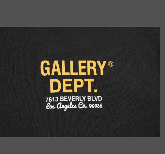 Gallery Dept Drive Thru Tee High Street Retro Back Painted Car Printed Short Sleeve T-shirt Black Brown S-XL