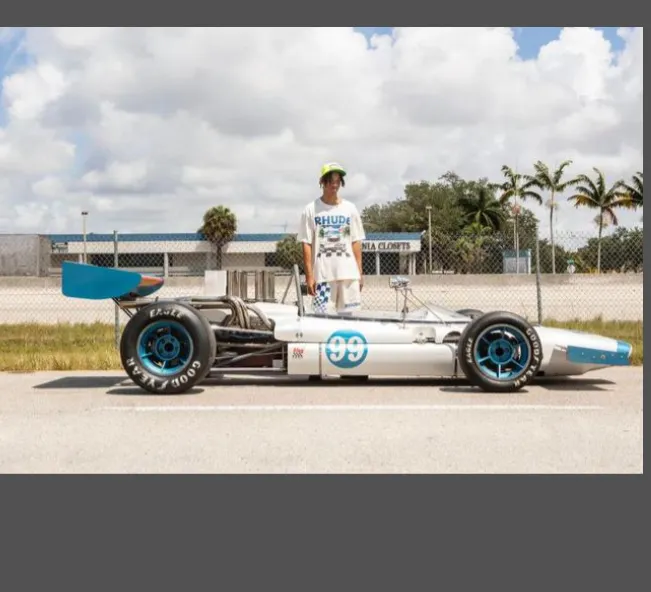 The Webster x RHUDE Formula One Miami Station Limited Edition Theme Printed Short Sleeve T-shirt in Beige S M L XL