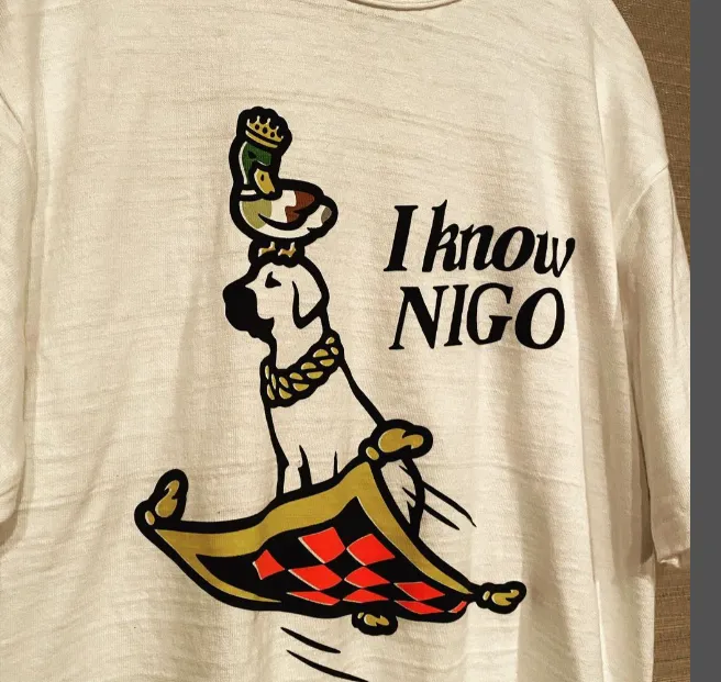 HUMAN MADE I Know NIGO Hip Hop Album Limited Edition Dog Duck Love Printed Bamboo Cotton Cylinder Short Sleeve T-shirt White S M L XL