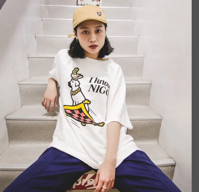 HUMAN MADE I Know NIGO Hip Hop Album Limited Edition Dog Duck Love Printed Bamboo Cotton Cylinder Short Sleeve T-shirt White S M L XL