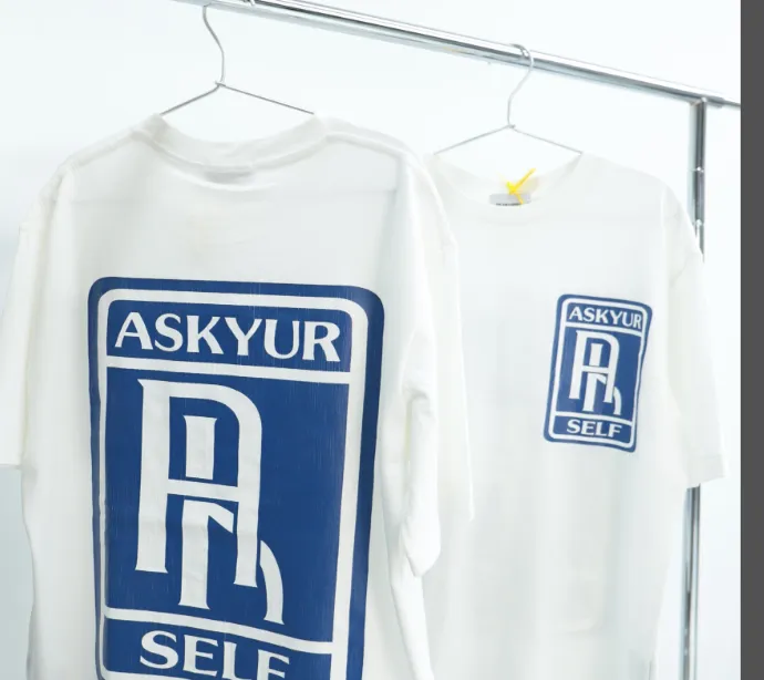 Askyurself Logo Printed Short sleeved T-shirt White S-XL