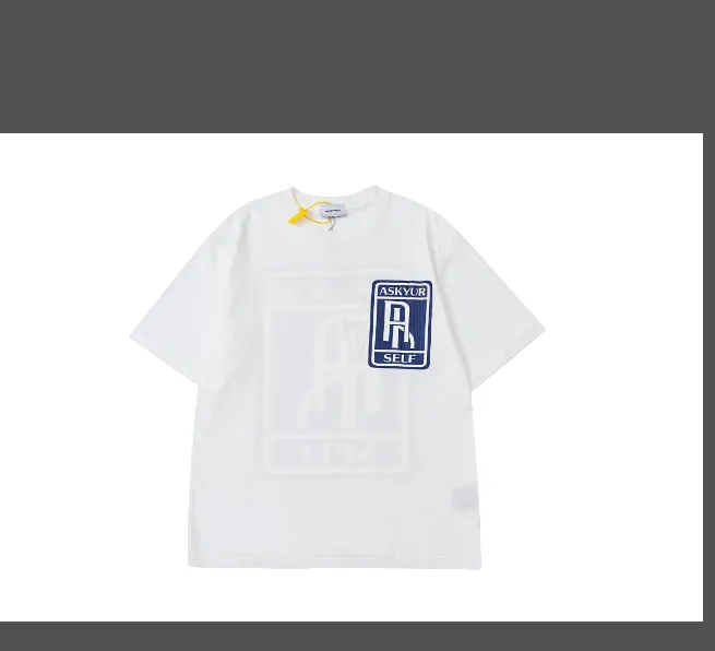 Askyurself Logo Printed Short sleeved T-shirt White S-XL