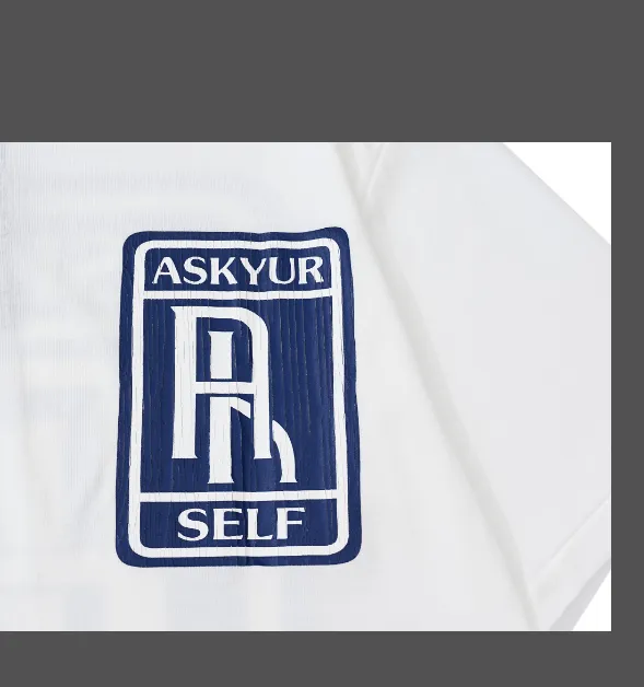 Askyurself Logo Printed Short sleeved T-shirt White S-XL