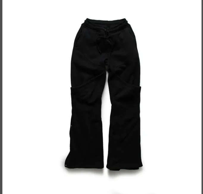 RRR123 EMERGENCE PRAYER SWEATPANTS limited edition functional breasted bell bottom pants black size 1, 2, 3