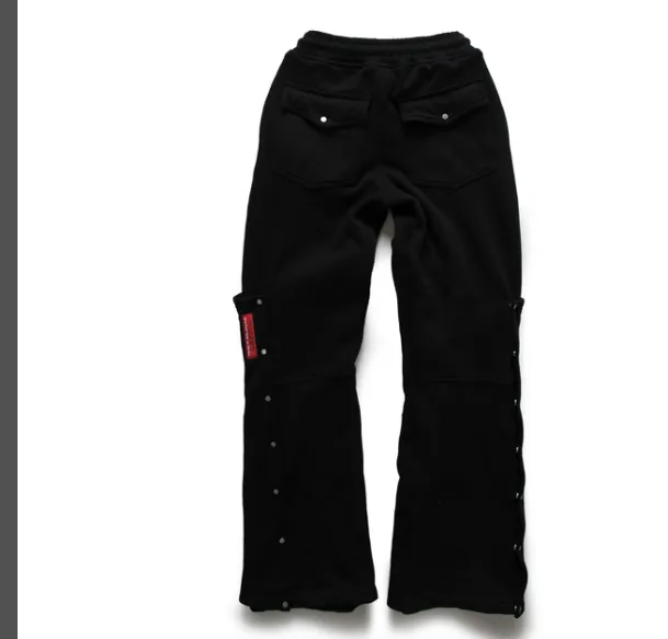 RRR123 EMERGENCE PRAYER SWEATPANTS limited edition functional breasted bell bottom pants black size 1, 2, 3