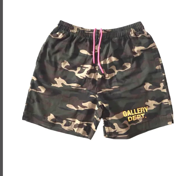 GALLERY Trendy Retro Camo Casual Shorts American High Street Style Shorts