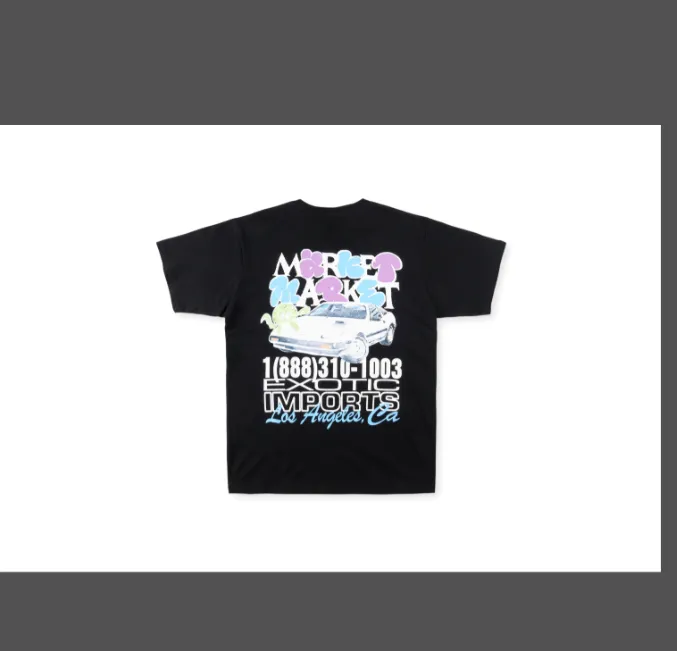 Travis Scott Marke imported car Tee pure cotton car cartoon short sleeved T-shirt for ¥ 119