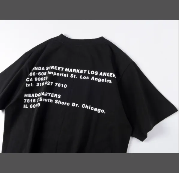 DONDA2 STREET MARKET celebrates Kanye Kanye's parody of DSM short sleeved T-shirt BLADE loose fit