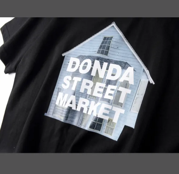 DONDA2 STREET MARKET celebrates Kanye Kanye's parody of DSM short sleeved T-shirt BLADE loose fit