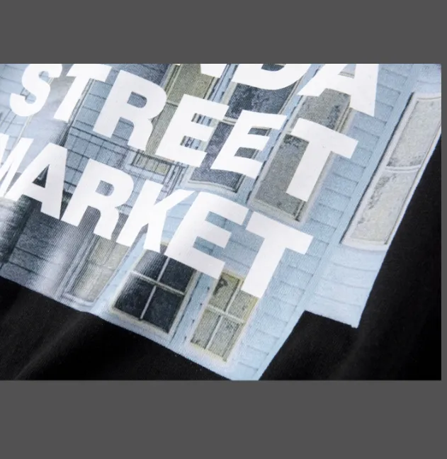 DONDA2 STREET MARKET celebrates Kanye Kanye's parody of DSM short sleeved T-shirt BLADE loose fit