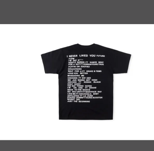 Kanye Philippines Chairman Cooperation CPFM XYZ Futue Tee graffiti style men's and women's pure cotton short sleeved T-shirt