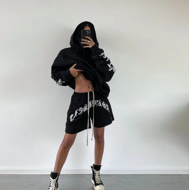 ASKYURSELF 10th Anniversary Special Limited Edition BLACK D0pe Summer Co branded Series Logo Sanskrit Printed High Street Mesh Shorts Black S M L XL