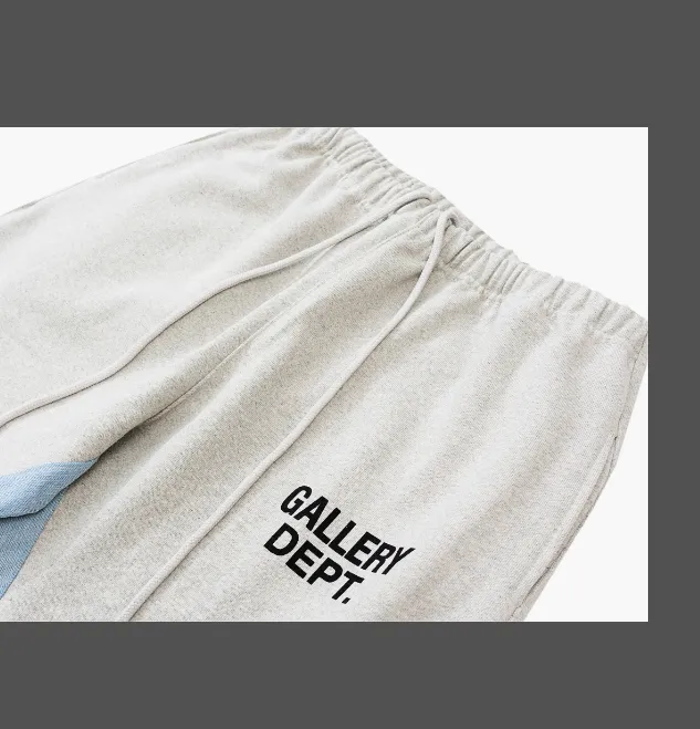 Gallery Dept. Painted Flare Sweat Pant Spliced Drawstring Pants Grey Black Blue S-XL