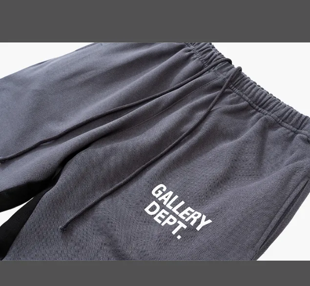 Gallery Dept. Painted Flare Sweat Pant Spliced Drawstring Pants Grey Black Blue S-XL