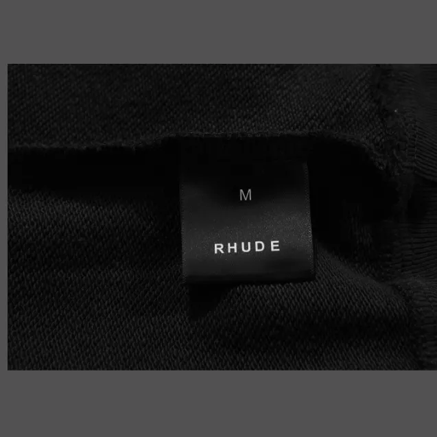 RHUDE Autumn Winter Retro Stand up Collar Half Zipper Logo Embroidered Splicing Hoodie Light Blue Washed Black Apricot Flower Grey SMLXL