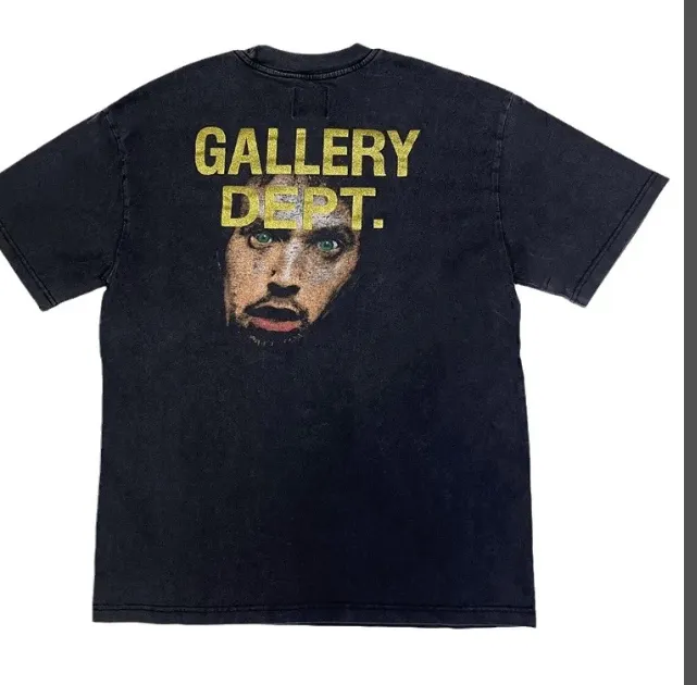 GALLERY DEPT. Alphabet Portrait Printed Short sleeved T-shirt Black S-XL