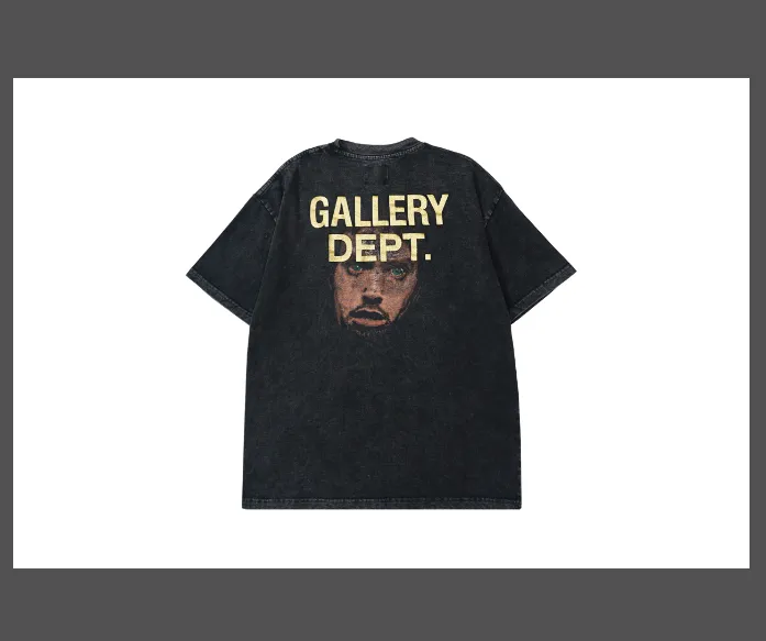 GALLERY DEPT. Alphabet Portrait Printed Short sleeved T-shirt Black S-XL