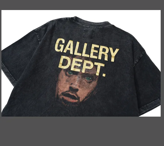 GALLERY DEPT. Alphabet Portrait Printed Short sleeved T-shirt Black S-XL