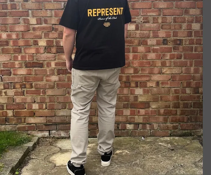 Representative X Manchester Limited Edition Slogan Printed Short Sleeve T-shirt Black S-XL Size