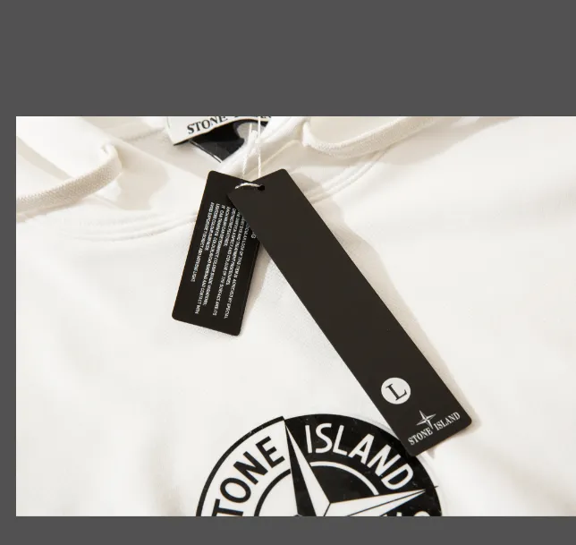 Stone Island Autumn Winter New Collection Chest Compass Drop Glue Embossed Loose Hoodie Hoodie Hoodie for Couples