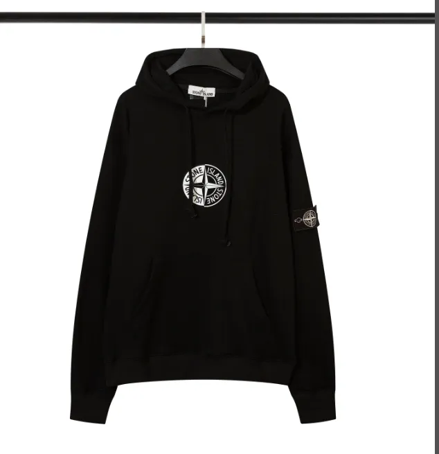 Stone Island Autumn Winter New Collection Chest Compass Drop Glue Embossed Loose Hoodie Hoodie Hoodie for Couples