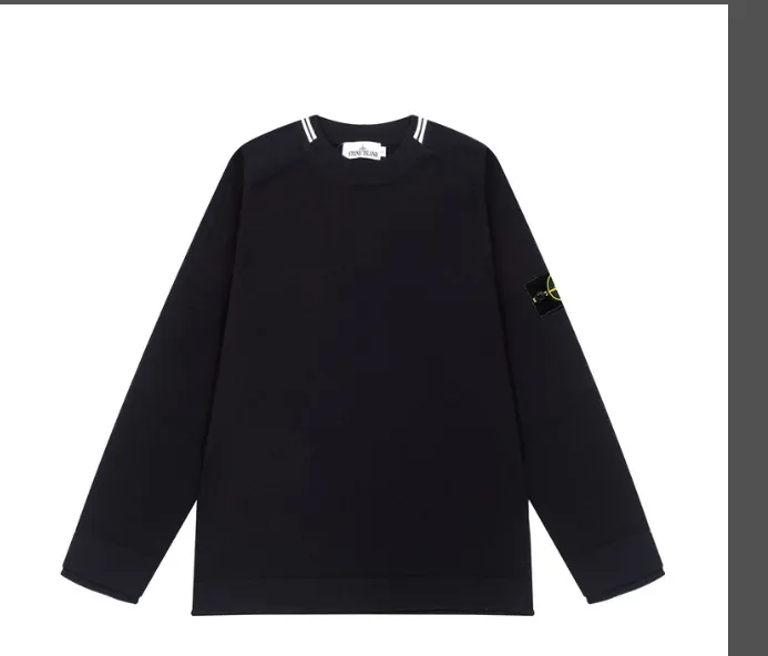 Stone Island Cashmere Shoulder Insert Round Neck Knitted Sweater Color Black Rice White Dark Grey Size M L XL XXL P90