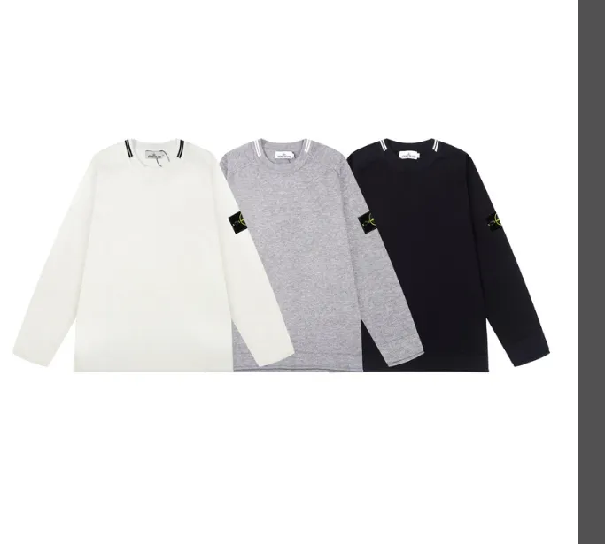 Stone Island Cashmere Shoulder Insert Round Neck Knitted Sweater Color Black Rice White Dark Grey Size M L XL XXL P90