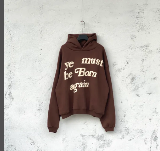 CPFM Ye Must Be Born Again Must Reborn Hoodie Size Purple Dark Blue Dark Green Brown Orange Black Yellow Dark Grey Big Red Blue S M L XL