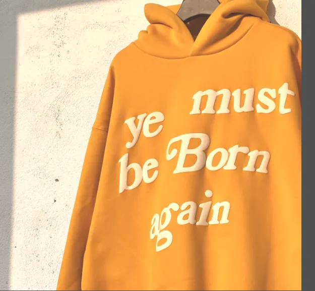 CPFM Ye Must Be Born Again Must Reborn Hoodie Size Purple Dark Blue Dark Green Brown Orange Black Yellow Dark Grey Big Red Blue S M L XL