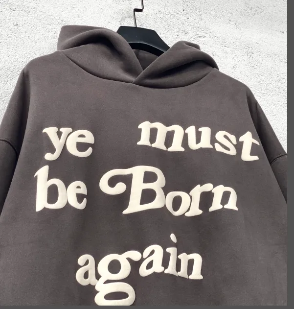 CPFM Ye Must Be Born Again Must Reborn Hoodie Size Purple Dark Blue Dark Green Brown Orange Black Yellow Dark Grey Big Red Blue S M L XL