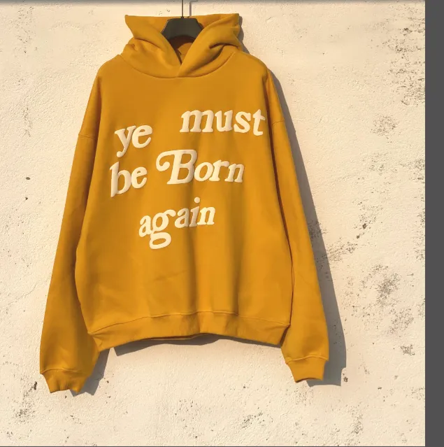 CPFM Ye Must Be Born Again Must Reborn Hoodie Size Purple Dark Blue Dark Green Brown Orange Black Yellow Dark Grey Big Red Blue S M L XL