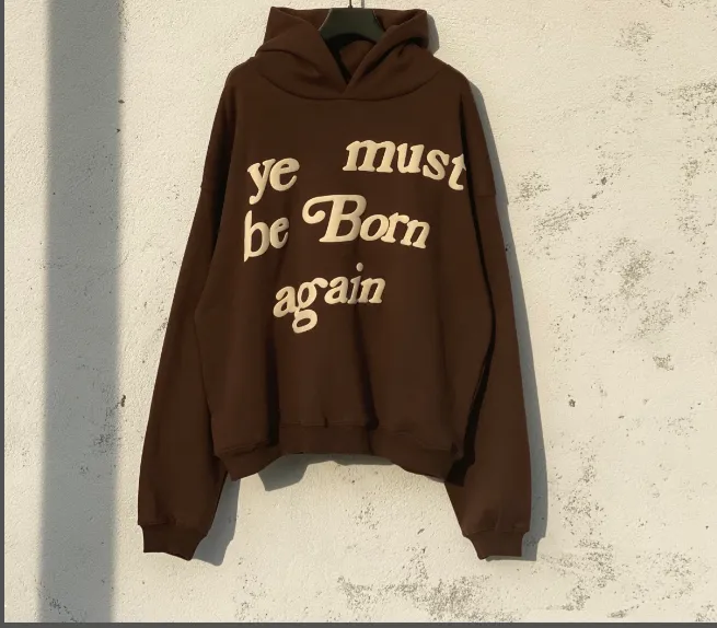 CPFM Ye Must Be Born Again Must Reborn Hoodie Size Purple Dark Blue Dark Green Brown Orange Black Yellow Dark Grey Big Red Blue S M L XL