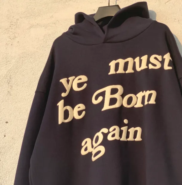 CPFM Ye Must Be Born Again Must Reborn Hoodie Size Purple Dark Blue Dark Green Brown Orange Black Yellow Dark Grey Big Red Blue S M L XL