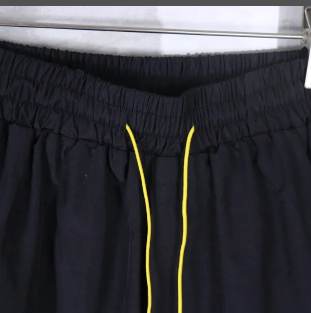 RHUDE new 3M reflective waterproof European and American style drawstring shorts