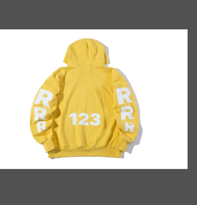 RRR-123 MATTHEW'S HOODIE TIME Laundry Printed Hoodie Yellow Red Size 1 Size 2 Size 3